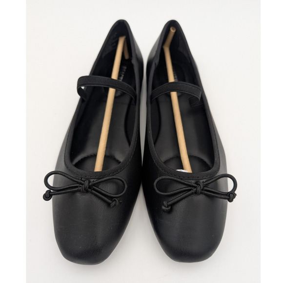 Reaction Kenneth Cole Copy Tap Ballet Flat Women's Black Size US9.5 EU40.5 - Picture 3 of 12